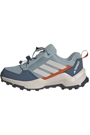 adidas Terrex AX4S Speed Lacing Hiking Shoes Kids, Scarpe da Trekking, Magic Grey/Putty Mauve/Semi Impact Orange, 21 EU