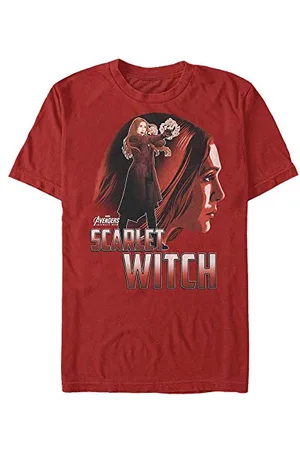 Marvel Avengers: Infinity War-Scarlet Witch SIL Organic Short Sleeve T-Shirt, , XXL Unisex