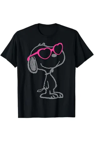Peanuts Snoopy Heart Shades Vintage Classico Fumetto Fan Maglietta