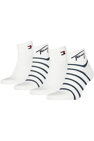 Tommy Hilfiger Tommy Jeans Breton Trimestre, , 39-42 (Pacco da 4) Unisex-Adulto