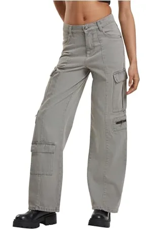 Urban classics Tb6925-ladies Loose Utility Denim Pants Pantaloni Casual, , 36 Donna