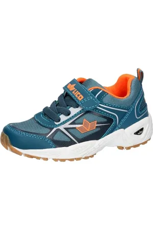 LICO Salford VS, Scarpe da Ginnastica per Interni Unisex-Bambini, Petrol/Orange, 26 EU