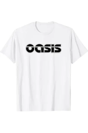 Oasis – Logo On Black Maglietta