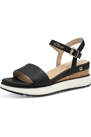 QS by s.Oliver Damen 5-28708-42, Sandali con Zeppa Donna, , 37 EU
