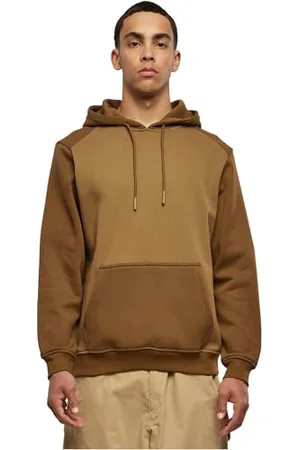 Urban classics Felpa con Cappuccio in Finta Raglan a 2 Toni, , L Uomo