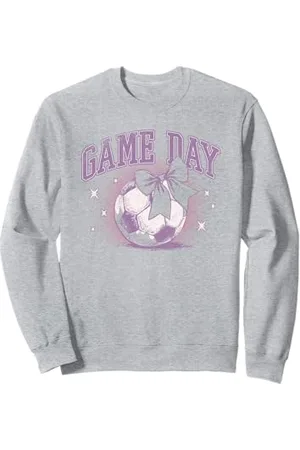 Trendy Apparel Trendy Game Day Cute Soccer Ball Retro Vintage Chest Logo Felpa