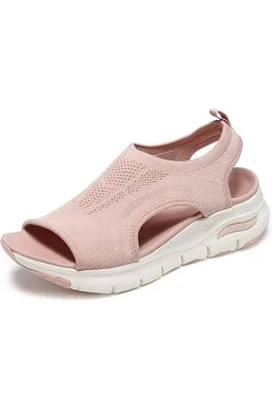 Skechers Arch Fit City Catch Donna Sandali, Blush Knit, 41 EU
