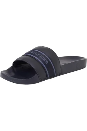 Tommy Hilfiger Donna Scarpe da Mare Poolslide With Webbing Eleganti, Blu (Space Blue), 36