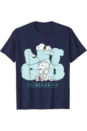 Peanuts Snoopy Charlie Brown Let Go Maglietta