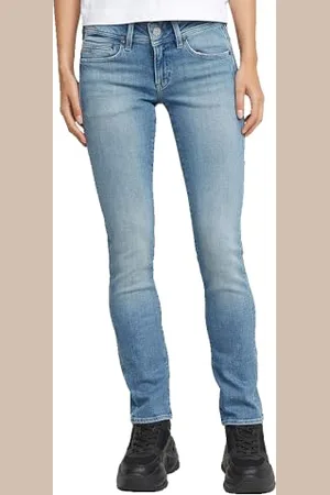 G-Star Midge Slim Straight Wmn, Jeans Donna, (Faded Alloy Blue D26424-d441-h070), 27W / 30L