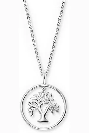 Engelsrufer Collana con albero della vita, in Sterling 925, chiusura a moschettone, lunghezza: 42 + 4 cm, 50 cm, sterling, Nessuna pietra preziosa