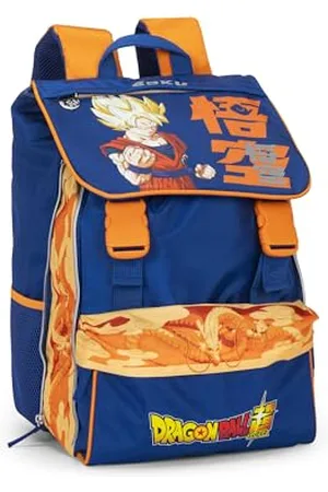 FRANCO COSIMO PANINI DRAGON BALL SUPER - Zaino Scuola Ufficiale Dragon Ball, Zaino Estensibile, 2 Ampi Vani, 2 Tasche Frontali, 2 Tasche Laterali, Spallacci Regolabili Imbottiti, 29 x 41H x 13,5+9 cm