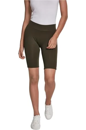Urban classics Ladies Cycle Shorts Pantaloncini, (Dark-Olive 00551), XS Donna
