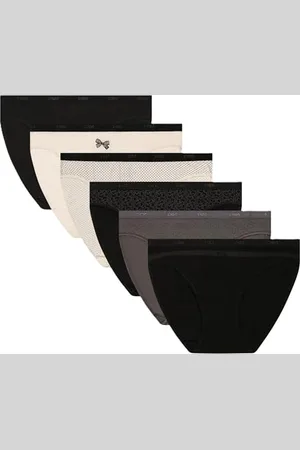 Dim Les Pockets Coton Stretch X6 Mut, , L (Pacco da 6) Donna