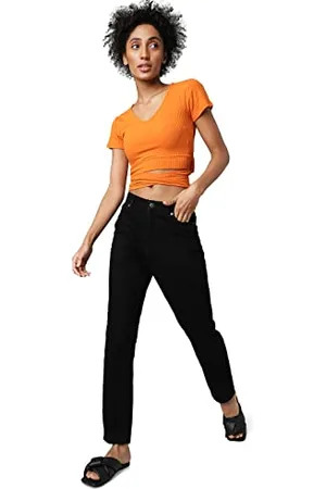ONLY Onljagger Life High Mom Ankle DNM Noos Jeans, , 25W / 32L Donna