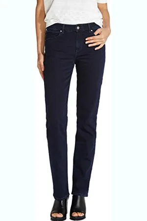 Wrangler Straight Jeans, (Blue Black 51L), 36W / 32L Donna