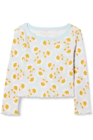 Amazon Top corto a coste a maniche lunghe Bambine e Ragazze, , 9 anni