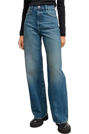G-Star Donna Deck 2.0 High Loose Jeans, (faded blue marble D23591-D434-G723), 26W / 30L