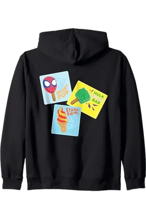 Marvel Spider-Man & Avengers Summer Beach Ice Cream Treats Felpa con Cappuccio