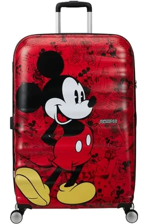 American Tourister Wavebreaker Disney FL - Spinner L, Suitcase, 77 cm, 96 L, (Mickey Comics Red)
