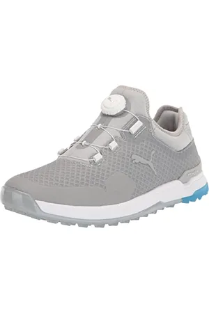 PUMA Proadapt Alphacat Disc, Scarpe da Golf Uomo, High Rise Silver Ibiza Blue, 43 EU