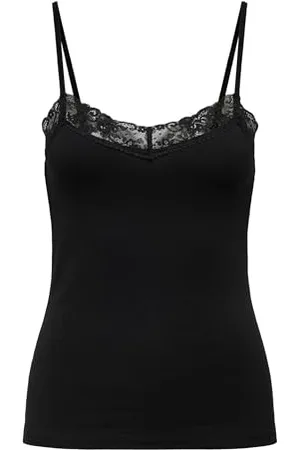 ONLY Lace Singlet Top Jrs Onllive Love Life-Canottiera in Pizzo, , XL Donna