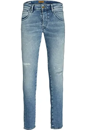 JACK & JONES Jjiglenn Jjtrek Jos 576 SN Sottile, Blu Denim, W32 / L30 Uomo