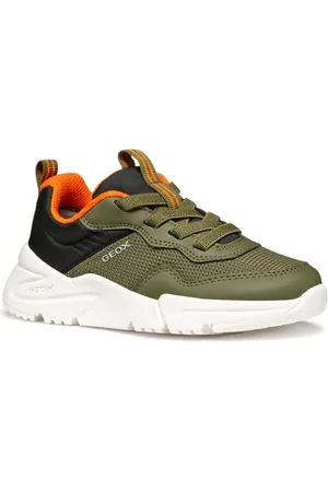 Geox J Loftus Boy C, Scarpe da Ginnastica, Military/Black, 26 EU