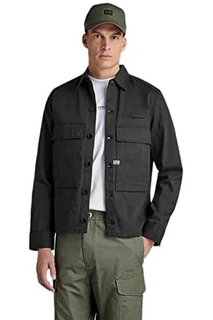 G-Star Uomo Unisex Pocketony Service Overshirt, (raw denim D22115-D189-001), S