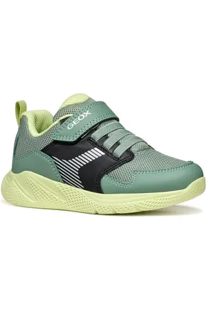 Geox J SPRINTYE Boy A, Scarpe da Ginnastica, Green/Black, 24 EU