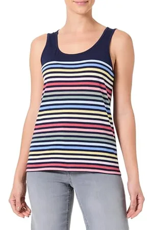 Armor.lux Armor Lux Débardeur Rayé 10 Couleurs col Rond en Coton Léger Femme Canottiera da Donna