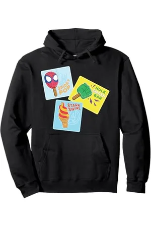 Marvel Spider-Man & Avengers Summer Beach Ice Cream Treats Felpa con Cappuccio