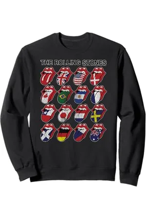 The Rolling Stones Logo World Tour Heavy Metal Rock Band Felpa