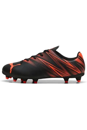 PUMA ATTACANTO FG/AG JR, Scarpe da Calcio, Black-Glowing Red, 32 EU