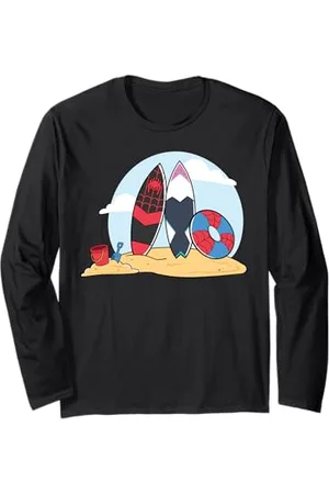 Marvel Spider-Man & Friends Summer Beach Vacation Surfboards Maglia a Manica