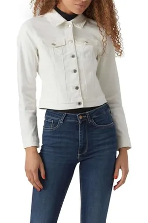 VERO MODA Vmluna LS Slim DNM-Giacca Mix Ga Noos Jeans, , XS Donna