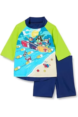 Speedo Learn To Swim Sun Protection Maglia e Pantaloncino per Bambino, , 6 Anni
