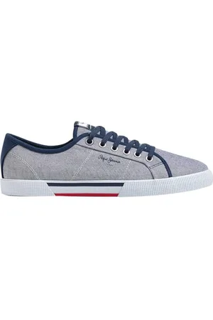 Pepe Jeans Brady Men, Scarpa da Ginnastica Uomo, Blu (Blu Chambray), 46 EU