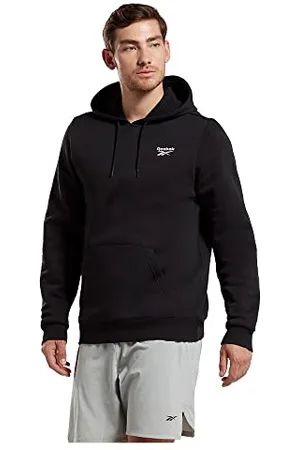 Reebok Logo sul Petto Sinistro Felpa con Cappuccio, , L Uomo