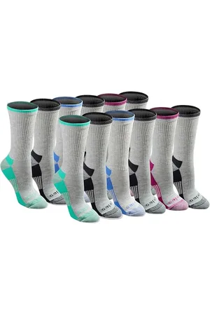 Dickies Dritech - Calzini da donna Advanced Moisture Wicking Crew (6/12 confezioni)