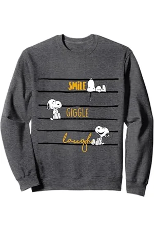 Peanuts Snoopy Woodstock Smile Giggle Laugh Felpa