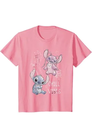 Disney Bambino Lilo & Stitch Stitch And Angel Chill Vibes Sketch Maglietta