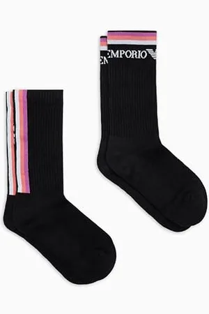 Emporio Armani 2-Pack Socks Short Calzini, , Etichettalia Unica Donna