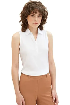 TOM TAILOR 1037379 Polo, 20000-bianco, XXS Donna