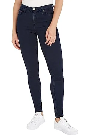 Tommy Hilfiger Nora MR SKNY AVDBS DW0DW09209 Pantaloni di Jeans, (Avenue Dark Blue Stretch), 28W / 30L Donna