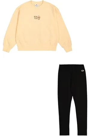 Champion Legacy Girl-Crewneck Sweatsuit Tuta da Allenamento, (PS196), 7-8 Anni Bambine e Ragazze