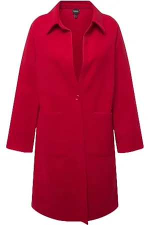 Ulla Popken Cappotto in felpa da donna, taglie grandi, Colore: