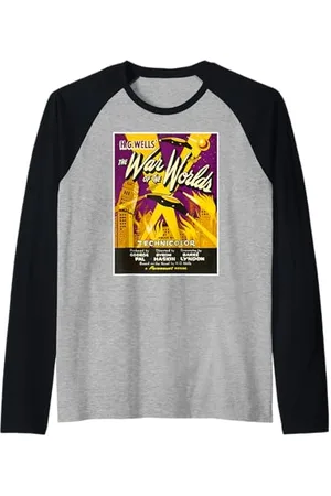 Dodo War of the Worlds - Maglietta horror fantascientifico per Halloween Maglia con Maniche Raglan
