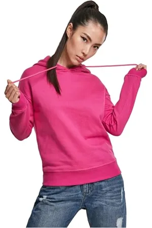 Urban classics Felpa con Cappuccio Donna Invernale, Pullover Caldo Manica Lunga, Maglione Pesante per Ragazza, Colore brightviolet, Taglia S