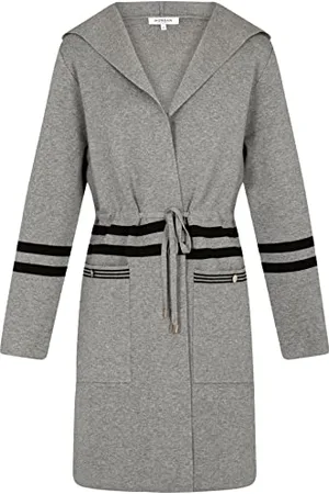 Morgan 222-mcapi Maglione Cardigan, Grigio/Nero, XS Donna